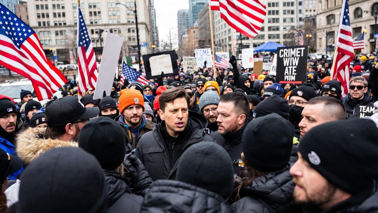 Who is jake lang and why he protested